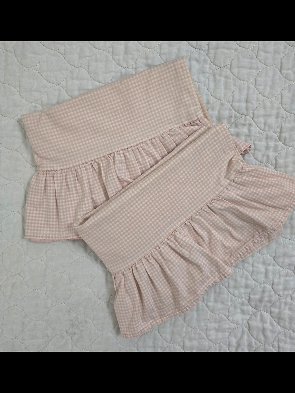 Set Of 2 Vtg Ralph Lauren Yellow White Gingham Cotton Standard Pillowcases EUC. - Picture 8 of 8